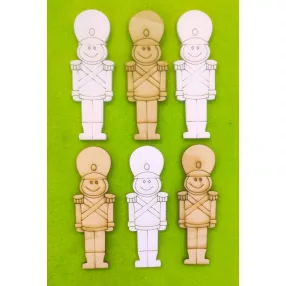   Vegyes színű,fa alapú HDF(nem tömörfa)  diótörő  6db/csomag 10x3,5cm  