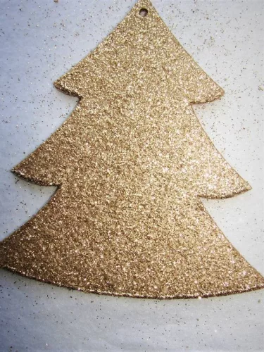   Arany Csillámos,fa alapú HDF(nem tömörfa)   fenyő	1db	15x15cm 