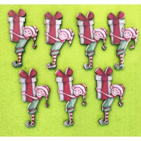 Nyomtatott fa Manó ajándék csomaggal	7db/csomag	4x7,5cm 