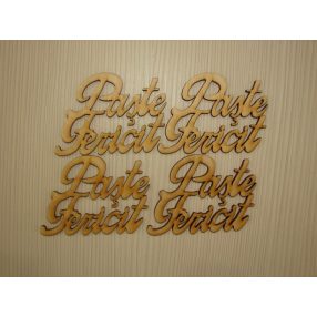 Natúr fa Paşte fericit 7,5x5,5cm  4db/csomag