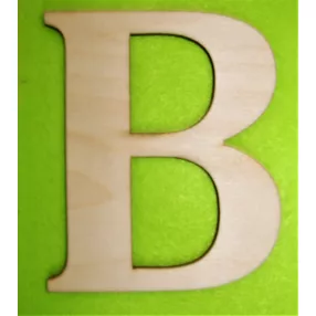 Natúr  fa B  betű 1db magasság 10cm