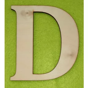 Natúr  fa D  betű 1db magasság 10cm