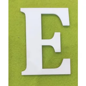  Fehér   fa E  betű 1db magasság 10cm