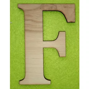  Natúr   fa F  betű 1db magasság 10cm