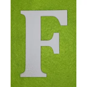 Fehér  fa F  betű 1db magasság 10cm