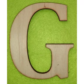  Natúr   fa G  betű 1db magasság 10cm