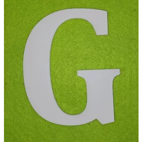  Fehér  fa G  betű 1db magasság 10cm