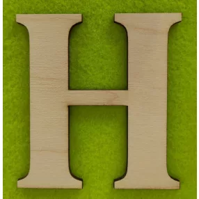 Natúr fa H betű 1db magasság 10cm