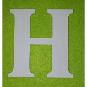  Fehér   fa H  betű 1db magasság 10cm