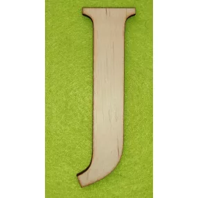 Natúr fa J  betű 1db magasság 10cm