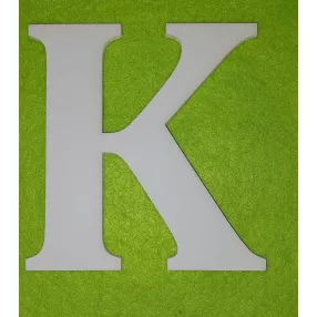  Fehér    fa K  betű 1db magasság 10cm