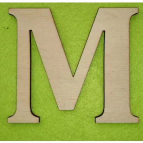  Natúr  fa M  betű 1db magasság 10cm