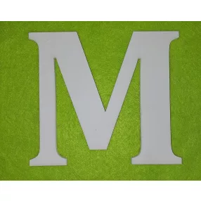  Fehér fa M  betű 1db magasság 10cm
