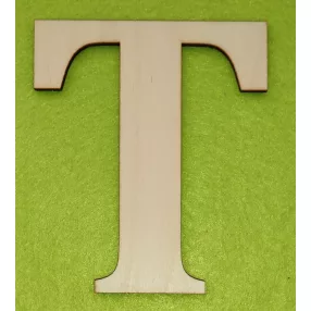  Natúr  fa T  betű 1db magasság 10cm