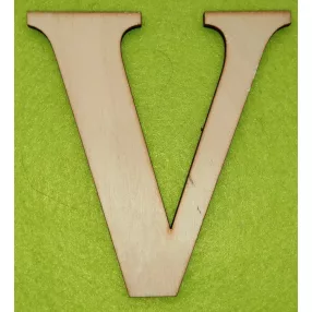  Natúr   fa V  betű 1db magasság 10cm