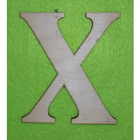 Natúr     fa X  betű 1db magasság 10cm