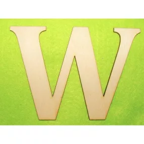 Natúr fa 10cm W betű	 1db	10cm 