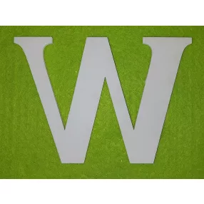 Fehér fa 10cm W betű	 1db	10cm 