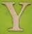 Natúr fa 10cm   Y betű	1db/csomag	10cm 