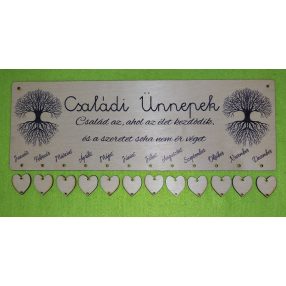 Naptár táblák és kiegészítők