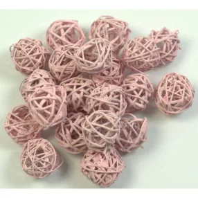 Vesszőlabda 3cm falfestékes Rózsaszín színű 20db/cs