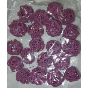 Vesszőlabda 3cm falfestékes bordó 20db/cs