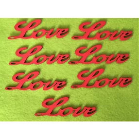  Piros fa love	 8x2,5cm 7db/csomag	