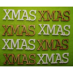    Fehér és natúr színü   ,Nyír rétegelt lemeznatúr ,Natúr,nyír rétegelt lemez  fa Xmas	8db/csomag	7,5x2,5cm 