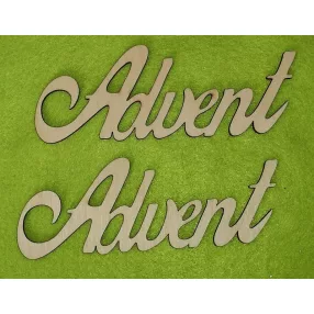Natúr,nyír rétegelt lemez  advent 15x5,5cm 2db/csomag