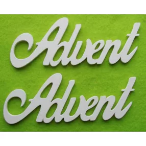   Fehér színű ,fa  alapú HDF(nem tömörfa)   advent  15x5,5cm 2db/csomag