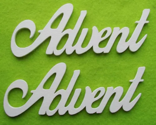 Fehér színű ,fa  alapú HDF(nem tömörfa)   advent  15x5,5cm 2db/csomag