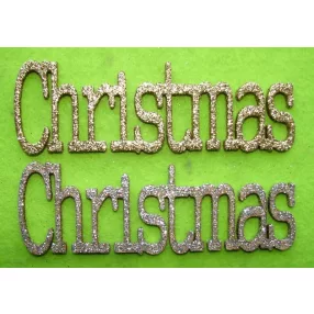   Csillámos ,fa alapú HDF(nem tömörfa)   Christmas	2db/csomag	15x5cm 