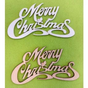   Natúr és Fehér színű ,fa  alapú HDF(nem tömörfa)  Merry christmas 15x8cm 2db/csomag