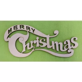 Natúr,nyír rétegelt lemez Merry christmas	20x8,8cm 