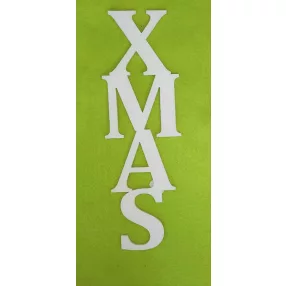  Fehér színű ,fa  alapú HDF(nem tömörfa)  xmas álló	 30x9,5cm  