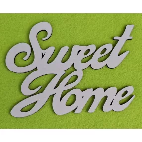   Fehér színű ,fa  alapú HDF(nem tömörfa)  Sweet Home 15x11cm 