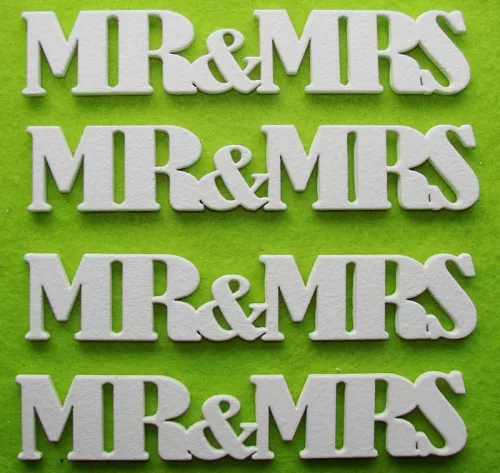 Fehér színű ,fa  alapú HDF(nem tömörfa)  MR&MRS 15,5x3cm 4db/csomag