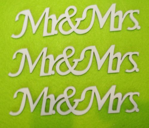  Fehér fa MR&MRS	 13x3cm 3db/csomag