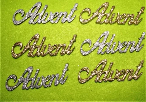 Csillámos ,fa alapú HDF(nem tömörfa)     advent	6db/csomag	7,5x3cm 