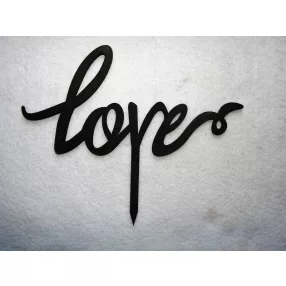 Matt fekete fa Beszúrós love	1db	15,5x18,5cm