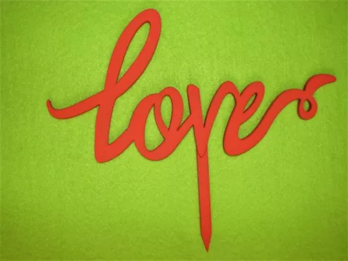 Piros fa Beszúrós love	1db	15,5x18,5cm