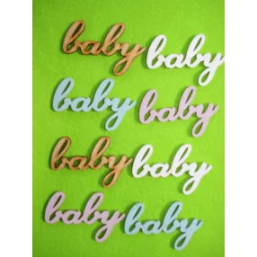 Vegyes színű ,fa Baby	8db/csomag	8x5cm 