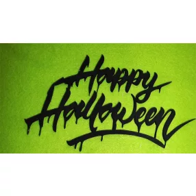 Fekete fa Happy Halloween 	1db 	19x11cm