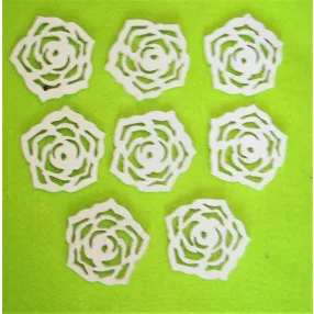 Fehér  fa rózsa	8b/csomag	5cm 