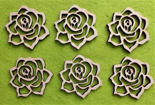 Natúr fa  virág 5x5 cm 6db/csomag