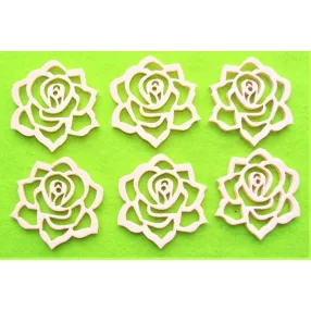 Barackszínű  fa  virág 5x5	cm 6db/csomag	5cm 	