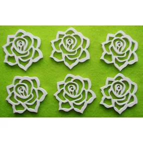 Fehér fa  virág 5cm 6db/csomag