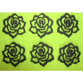 Fekete fa  virág 5x5	cm 6db/csomag	5cm