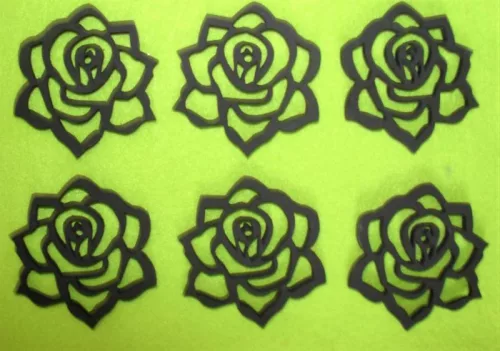 Fekete fa  virág 5x5	cm 6db/csomag	5cm