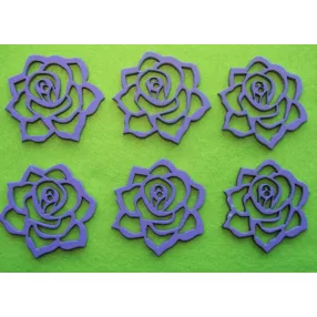 Lila fa  virág 5cm 6db/csomag